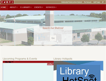 Tablet Screenshot of chillicothepubliclibrary.org